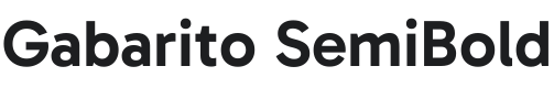 Gabarito SemiBold Font Preview
