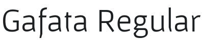 Gafata Font Preview