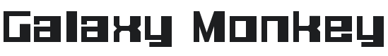Galaxy Monkey Font Preview