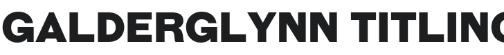 Galderglynn Titling Black Font Preview