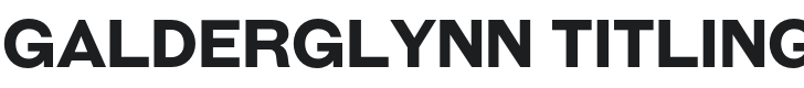 Galderglynn Titling Bold Font Preview