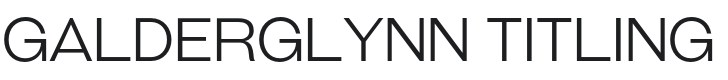 Galderglynn Titling Extra Light Font Preview