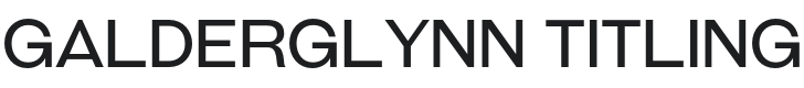 Galderglynn Titling Light Font Preview