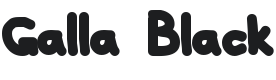 Galla Black Font Preview