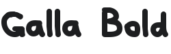 Galla Bold Font Preview