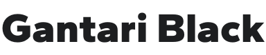 Gantari Black Font Preview