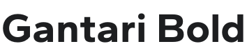Gantari Bold Font Preview