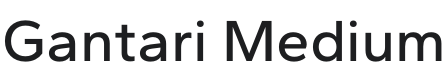 Gantari Medium Font Preview