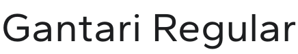 Gantari Font Preview