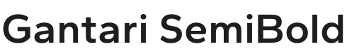Gantari SemiBold Font Preview