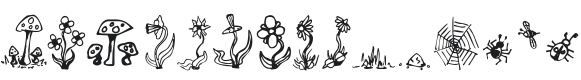 Garden Dingbats Font Preview