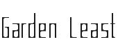 Garden Least Font Preview