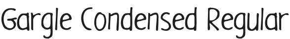 GargleCdRg-Regular Font Preview