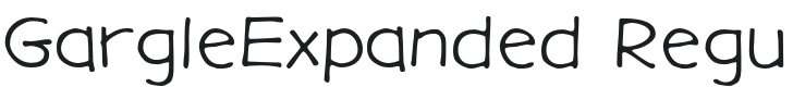 GargleExRg-Regular Font Preview