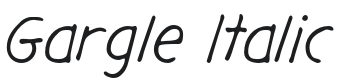 GargleRg-Italic Font Preview