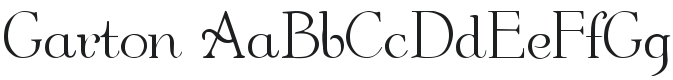 Garton Font Preview
