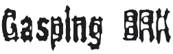 Gasping Font Preview