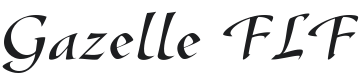 Gazelle FLF Font Preview