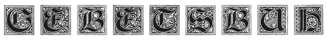 Gebetsbuch Initialen Font Preview