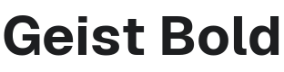 Geist Bold Font Preview