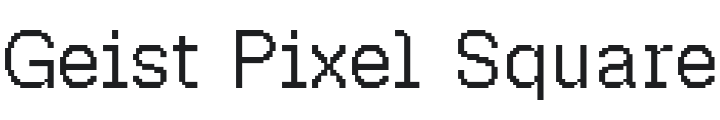 Geist Pixel Square Font Preview