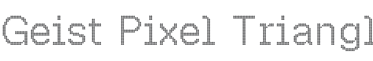 Geist Pixel Font Preview
