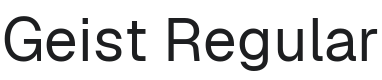 Geist Font Preview