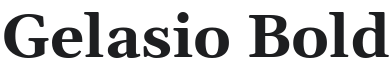 Gelasio Bold Font Preview