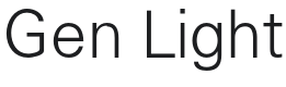 Gen-Light Font Preview