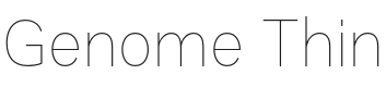 Genome Font Preview
