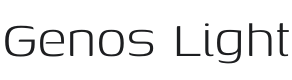 Genos Light Font Preview