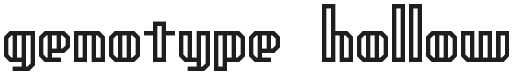 Genotype Font Preview