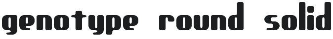 genotype RS BRK Font Preview