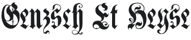 Genzsch Et Heyse Alternate Font Preview