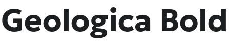 Geologica Bold Font Preview