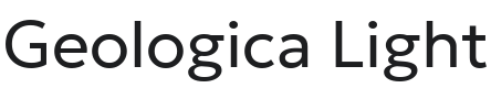 Geologica Light Font Preview