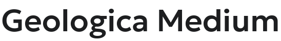 Geologica Medium Font Preview