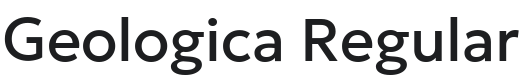 Geologica Font Preview