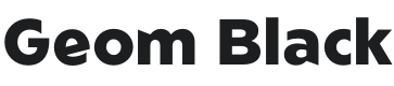 Geom Black Font Preview