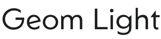 Geom Light Font Preview