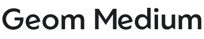 Geom Medium Font Preview