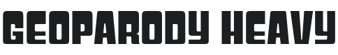 Geoparody Heavy Font Preview