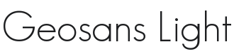 Geosans Light Font Preview