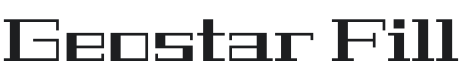 Geostar Fill Font Preview