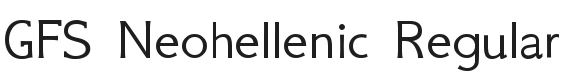 GFS Neohellenic Font Preview