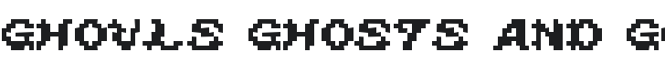 Ghouls Ghosts and Goblins Font Preview