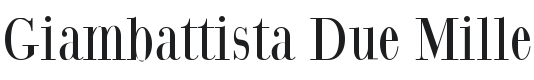 Giambattista Due Mille Font Preview