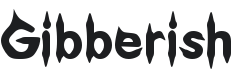 Gibberish Font Preview