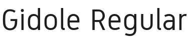 Gidole Font Preview
