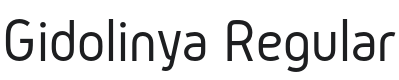 Gidolinya Font Preview